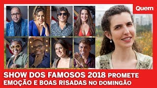 Show dos Famosos 2018 promete emoção e boas risadas no Domingão [upl. by Gotthelf]