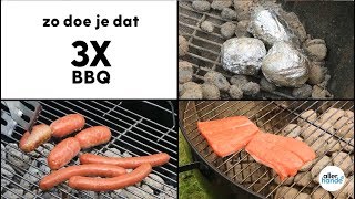 Zo doe je dat worst grillen zalm grillen aardappel poffen op de BBQ  Allerhande [upl. by Nor]