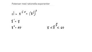 Matematik 2abc Potenser med rationella exponenter [upl. by Heywood593]