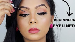 How To Apply Liquid Eyeliner For Beginners [upl. by Nylirrehs146]