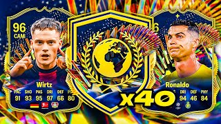 40x WEEKLY TOTS PACKS 😨 FC 24 Ultimate Team [upl. by Rusel]