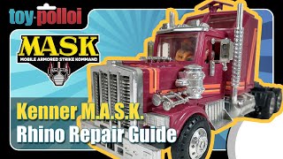 Vintage Kenner MASK Rhino Repair Guide  Toy Polloi [upl. by Cassandra524]