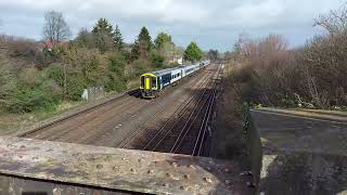 NJH Trainss advent calendar day 13 Trains at Worting Junction 21222 [upl. by Harding511]