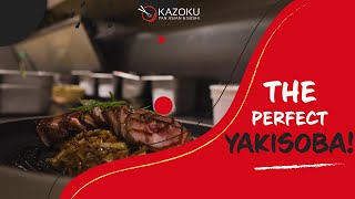 Making the PERFECT Yakisoba  Kazoku Restaurant [upl. by Ahsinev]