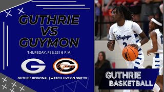 Watch Guthrie Basketball vs Guymon Regionals [upl. by Knah]