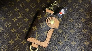 古くなったルイ・ヴィトンをリメイクしました。 asmr leathercraft louisvuitton レザークラフト [upl. by Ynwat]