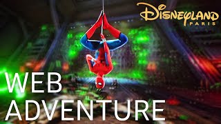 4K SpiderMan WEB Adventure  Avengers Campus Paris  Disneyland Paris [upl. by Pollard]