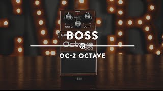 Boss OC2 Octave Pedal  Reverb Demo Video [upl. by Hueston369]