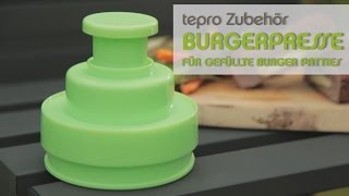 tepro Grillzubehör Burgerpresse für gefüllte BurgerPattys [upl. by Sapphire]