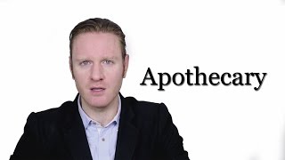 Apothecary  Meaning  Pronunciation  Word World  Audio Video Dictionary [upl. by Silera743]