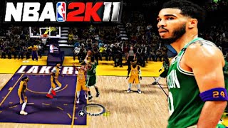 NBA 2K11 with NBA 2K24 Rosters Player Tendencies Jerseys UPDATED Celtics vs Lakers 13 [upl. by Daukas295]