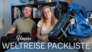 Backpacking Packliste für 1 Jahr Weltreise und Urlauber [upl. by Pulling]