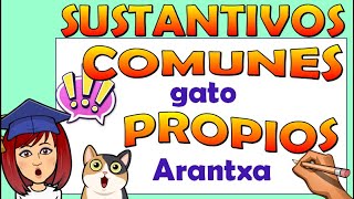 📚SUSTANTIVOS PROPIOS Y COMUNES para niños📌Video educativo [upl. by Yrennalf]