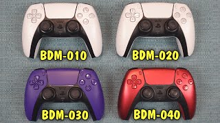 DualSense Revision Comparison BDM010 vs 020 vs 030 vs 040  PS5 Controller Versions [upl. by Llenrahs136]