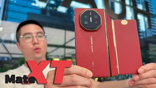 HUAWEI Mate XT Handson amp Quick Review Huawei leads the foldable phone trend again [upl. by Shayn]