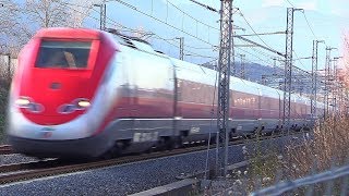 Treni Alta Velocità in transito a 300 kmh • GIORNO e NOTTE • AV RomaNapoli • Ceccano Frosinone [upl. by Nilat]