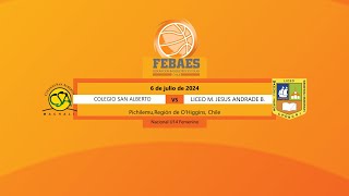 3er y4to PuestoColegio SanAlberto vs LicMJesús AndradeNacional U14 FemeninoPichilemuChile 2024 [upl. by Gorga]