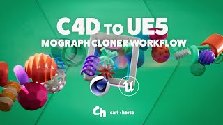 C4D to Unreal  Mograph Cloner Workflow [upl. by Yadseut]