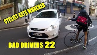 Cyclist Gets Whacked  Bad Drivers 22 [upl. by Leciram117]