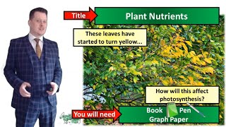 Plant Minerals Fertilisers and Photosynthesis  Biology  KS3  Key Stage 3  Mr Deeping [upl. by Urien]