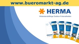 Herma 9500 Outdoor Klebefoliewetterfest [upl. by Chalmers]