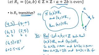 Properties of Relations Sample Problems [upl. by Nevaj]