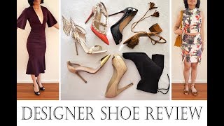 Designer Shoe Collection review  Jimmy Choo Louboutin Valentino Aquazzura Stuart Weitzman amp more [upl. by Ditmore]