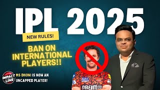 IPL 2025 Retention Explained 6 Players MS Dhoni Returns as Uncapped ipl2025 iplretention BCCI [upl. by Gal]