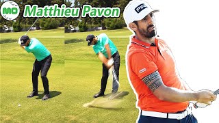 Matthieu Pavon マチュー・パボン フランスの男子ゴルフ スローモーションスイング [upl. by Hyozo549]