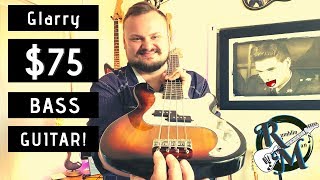 75 BASS GUITAR  Glarry GP Bass Review [upl. by Ezalb]