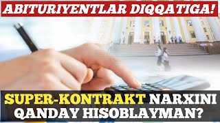 SUPERKONTRAKT NARXINI QANDAY HISOBLAYMAN [upl. by Begga663]