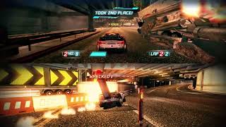 Split Second Gameplay PC  Split screen racing at EXPRESSWAY  2 players Xtreme Racing [upl. by Adnicul]