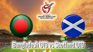 LIVE Bangladesh U19 vs Scotland U19  Group C  Live  Cricket Score  AttaUllah Global TV [upl. by Oal]