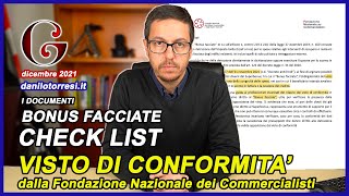 BONUS FACCIATE 90 quali documenti servono per il visto di conformità [upl. by Biancha]