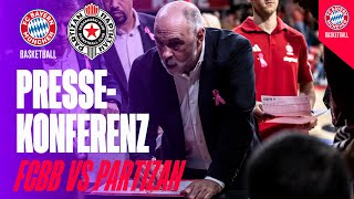 FCBB vs Partizan  Pressekonferenz [upl. by Arimahs168]