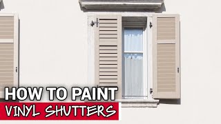 How To Paint Vinyl Shutters  Ace Hardware [upl. by Rehtaeh9]