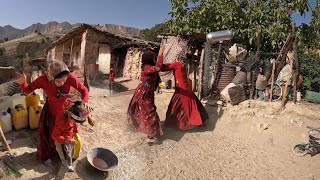 Nomadic fight by aunt and mothers child beating and mothers fight with aunt [upl. by Mathis]