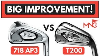 Titleist T200 Iron VS Titleist 718 AP3 Iron [upl. by Novad247]