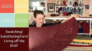 Fleece amp Harmony Knitting  Ep 4  Substituting Yarn Swatching Tips [upl. by Cleodel]