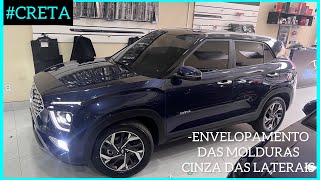 HYUNDAI CRETA envelopamento das molduras cinza das laterais [upl. by Hew]