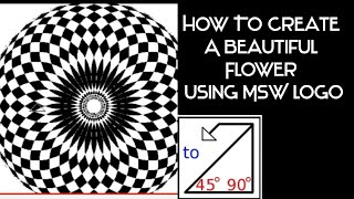 MSW logo  How to Create a Beautiful Design Using MSW Logo MSW Repeat Command [upl. by Eeladnerb]