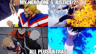 My Hero Ones Justice 2  All Plus Ultras 4K 60 fps [upl. by Irollam]