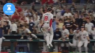 The BEST angle of Trea Turner’s goahead GRAND SLAM for Team USA [upl. by Garrison]