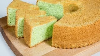 How To Make Pandan Chiffon Cake 香蘭戚風 [upl. by Edmea]