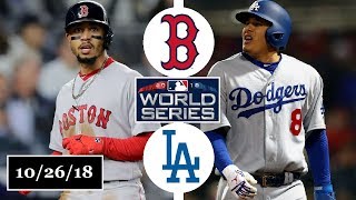 Boston Red Sox vs Los Angeles Dodgers Highlights  World Series Game 3  October 26 2018 [upl. by Levenson117]