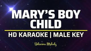 Marys Boy Child  KARAOKE  Male Key A [upl. by Irroc]