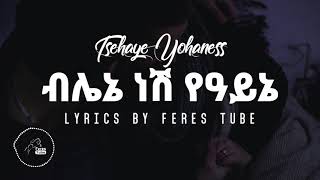 ⭐ፀሀዬ ዮሀንስ  ብሌኔ ነሽ የዓይኔ  Lyrics [upl. by Anilok78]