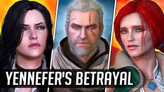 Witcher 3 Deleted Ending  Yennefer Betrays the Lodge  REDkit Restoration [upl. by Ynoble172]