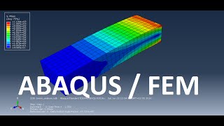 ABAQUS FEM Simulation am Balken [upl. by Ira]