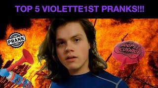 Top 5 Best Violette1st pranks [upl. by Ecylahs]